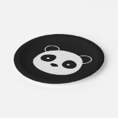 Assiettes En Carton Plats d'anniversaire de panda (Angle)