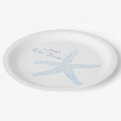 Assiettes En Carton Plats de baby shower d'océan (garçon) (Angle)