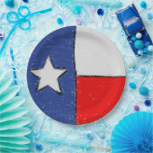 Assiettes En Carton Plats de drapeau du Texas (Fête)