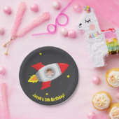 Assiettes En Carton Plats de fête d'anniversaire de l'espace de bateau (Fête)