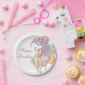 Assiettes En Carton plats de fête d'anniversaire d'éléphant (Fête)