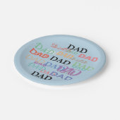 Assiettes En Carton Plats de fête des pères (Angle)