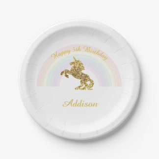 Assiettes En Carton Plats de licorne pour des anniversaires