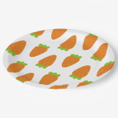 Assiettes En Carton Plats de motif de carotte (Angle)