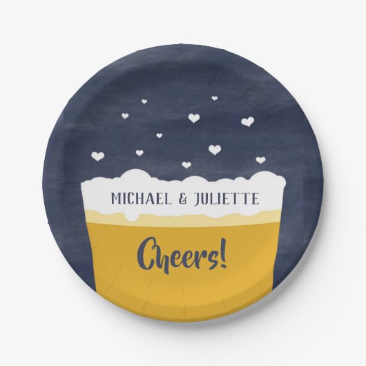 Assiettes En Carton Plats de partie de bière - échantillon de (Devant)