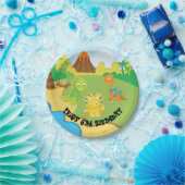 Assiettes En Carton Plats de partie de dinosaure (Fête)