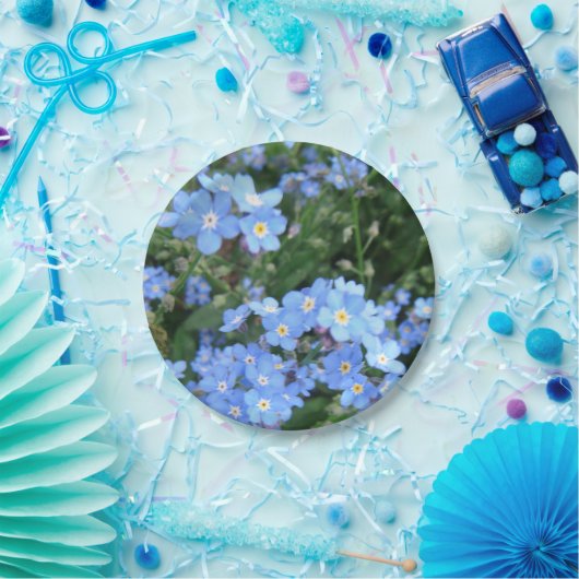 Assiettes En Carton Plats de partie de *Forget-Me-Not* (Fête)