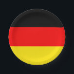 Assiettes En Carton Plats de partie de l'Allemagne<br><div class="desc">Plats allemands de drapeau</div>