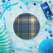 Assiettes En Carton Plats de partie de papier de tartan de MacDowall (Fête)