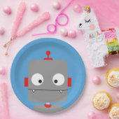 Assiettes En Carton Plats de partie de robots (Fête)