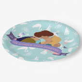 Assiettes En Carton Plats de partie d'ODETTE et de Derek (9 pouces) (Angle)