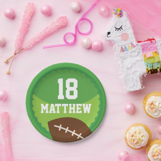 Assiettes En Carton Plats de partie personnalisés par sports du (Fête)