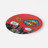 Assiettes En Carton Plats de super héros (Angle)