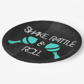 Assiettes En Carton Plats de vedette du rock (Angle)