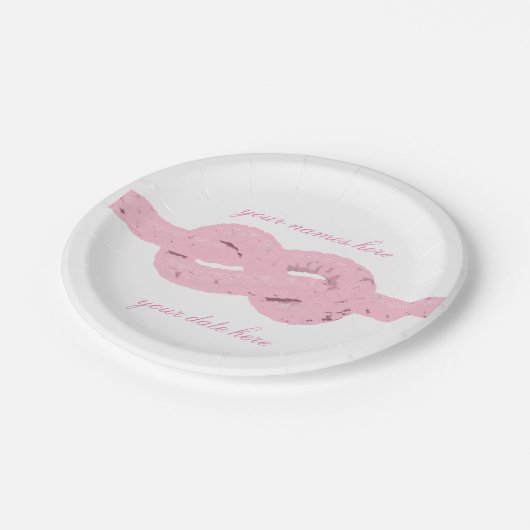 Assiettes En Carton plats de wedding shower (Angle)