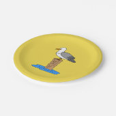 Assiettes En Carton Plats d'été de la plage de Seagull (Angle)
