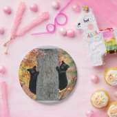 Assiettes En Carton Plats d'ours noirs (Fête)