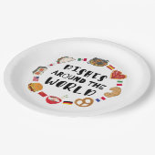 Assiettes En Carton Plats du monde entier (Angle)