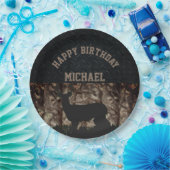 Assiettes En Carton Plats faits sur commande d'anniversaire de chasse (Fête)