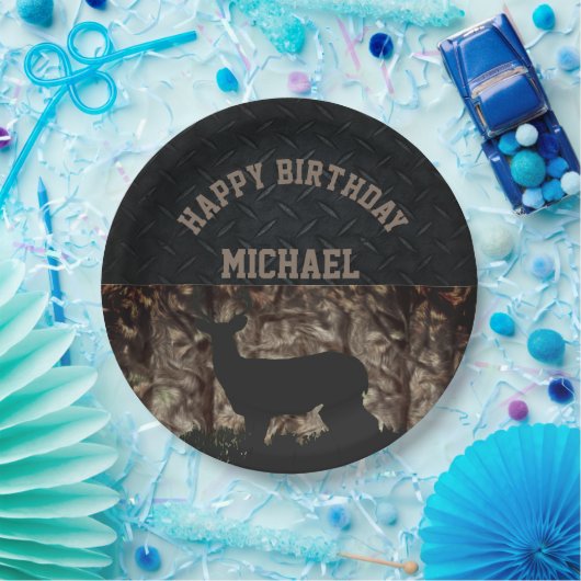 Assiettes En Carton Plats faits sur commande d'anniversaire de chasse (Fête)