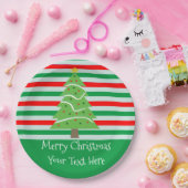 Assiettes En Carton Plats faits sur commande d'arbre de Noël avec des (Fête)