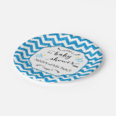 Assiettes En Carton Plats faits sur commande de baby shower (Angle)