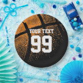 Assiettes En Carton Plats jetables de basket-ball Anniversaire (Fête)