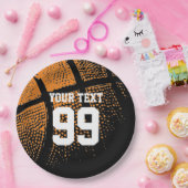 Assiettes En Carton Plats jetables de basket-ball Anniversaire (Fête)