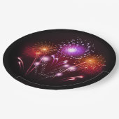 Assiettes En Carton Plats jetables de feux d'artifice (Angle)