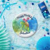 Assiettes En Carton Plats mignons de partie de tortue (Fête)