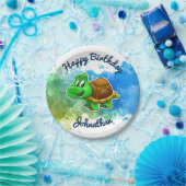 Assiettes En Carton Plats mignons de partie de tortue (Fête)