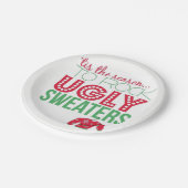 Assiettes En Carton Plats orientés de partie de chandail laid (Angle)