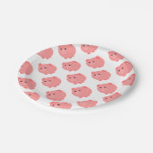 Assiettes En Carton Plats potelés mignons de partie de porc (Angle)