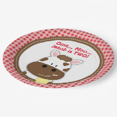 Assiettes En Carton Plats rouges d'anniversaire de basse-cour de (Angle)