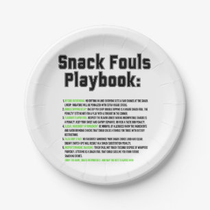 Assiettes En Carton Playbook Snack Fouls