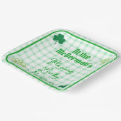 Assiettes En Carton Playing Lucky Mahjong Watercolor Shamrocks (Angulaire)