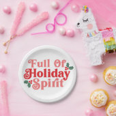 Assiettes En Carton Plein d'esprit de vacances - Typographie festive (Fête)