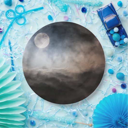 Assiettes En Carton Pleine lune (Fête)