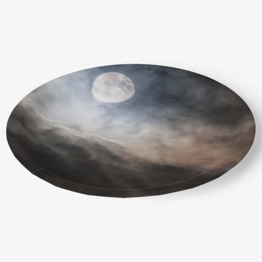 Assiettes En Carton Pleine lune (Angle)