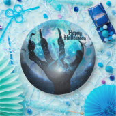 Assiettes En Carton Pleine lune Transformation Parti Halloween (Fête)