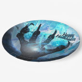 Assiettes En Carton Pleine lune Transformation Parti Halloween (Angle)