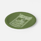 Assiettes En Carton Plongeur café pop art emballage alimentaire illust (Angle)