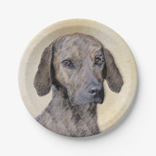 Assiettes En Carton Plott Peinture - Cute Original Chien Art