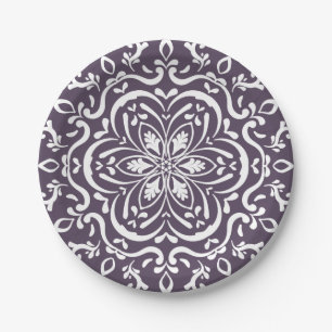 Assiettes En Carton Plum Mandala