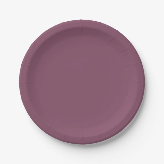 Assiettes En Carton Plum profond tendance - Plaques en papier (Devant)