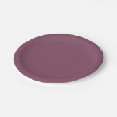 Assiettes En Carton Plum profond tendance - Plaques en papier (Angle)