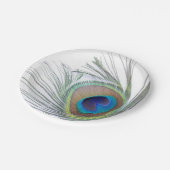 Assiettes En Carton Plume de paon (Angle)