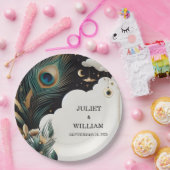 Assiettes En Carton Plume Russe Asiatique Ciel Cloud Mariage (Fête)