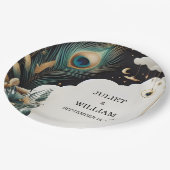 Assiettes En Carton Plume Russe Asiatique Ciel Cloud Mariage (Angle)