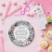 Assiettes En Carton Plumes tribales modernes Mariage bohème (Fête)